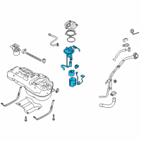 OEM 2014 Kia Sportage Fuel Pump Complete Diagram - 311102S600