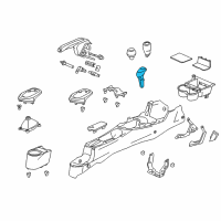OEM 2013 Honda CR-Z Knob Sub-Assy., Select Lever *NH167L* (GRAPHITE BLACK) Diagram - 54131-SZT-A52ZC