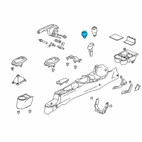 OEM 2014 Honda CR-Z Knob, Change Lever *R183L* (THREAD RED) Diagram - 54102-SZT-013ZD