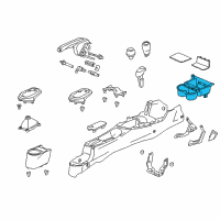 OEM Honda CR-Z Holder Assembly, Front Cup (Graphite Black) Diagram - 83455-SZT-G01ZA