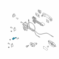 OEM 2020 Nissan Titan Link Assy-Check, Rear Door RH Diagram - 82430-EZ00A