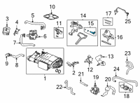 OEM 2021 Honda Accord Valve Assembly, Pcv Diagram - 17130-RPY-G01