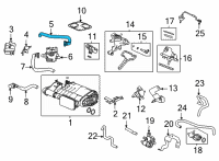 OEM Acura TLX TUBE ASSY., DRAIN Diagram - 17373-TGZ-A01