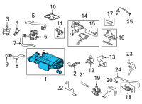 OEM Acura CANISTER ASSY Diagram - 17300-TGZ-A01