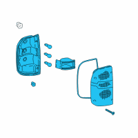 OEM 2000 Toyota Tacoma Tail Lamp Assembly Diagram - 81560-04030