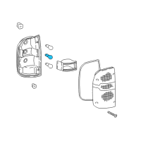 OEM 1990 Toyota Tercel License Lamp Bulb Diagram - 00234-01157