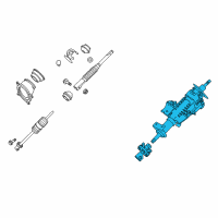 OEM Nissan Xterra Column-Steering Tilt Diagram - 48810-9CF0A