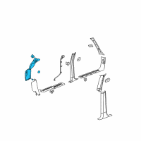 OEM GMC Envoy XUV Panel Asm-Body Lock Pillar Trim *Pewter R Diagram - 15115409