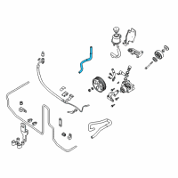 OEM Nissan Xterra Hose-Return, Power Steering Diagram - 49725-EA005