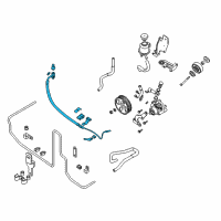 OEM Nissan Xterra Hose & Tube Assy-Power Steering Diagram - 49720-9CA0A