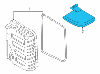 OEM Kia Sorento Valve Body Filter Assembly Diagram - 463213D800