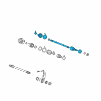 OEM 1999 Hyundai Sonata Joint & Shaft Kit-Front Axle W Diagram - 49506-38640