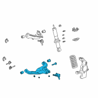 OEM 2011 Chevrolet Colorado Lower Control Arm Diagram - 15104115