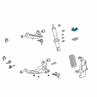 OEM 2007 GMC Canyon Insulator, Front Spring Diagram - 15910127