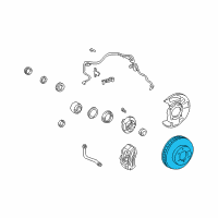 OEM 1999 Toyota 4Runner Rotor Diagram - 43512-04020