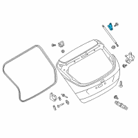 OEM 2016 Ford Focus Lift Cylinder Pivot Bracket Diagram - BM5Z-58442A38-D