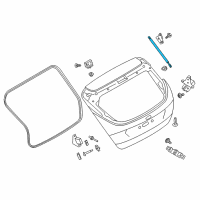 OEM 2018 Ford Focus Lift Cylinder Diagram - BM5Z-58406A10-A