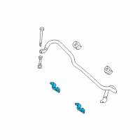 OEM 1998 Ford F-150 Stabilizer Bar Bracket Diagram - F65Z-5487-EC