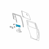 OEM 2011 Dodge Caliber Rear Door-Window Lift Regulator Diagram - 5074826AA