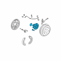 OEM 2007 Honda Civic Bearing Assembly, Rear Hub Unit Diagram - 42200-SNA-952