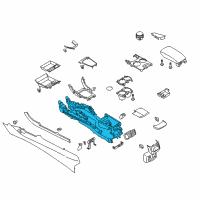 OEM Ford Fusion Console Body Diagram - DS7Z-54045B30-AA