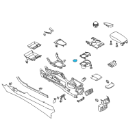 OEM 2013 Ford Fusion Cup Holder Insert Diagram - DS7Z-5413562-AB