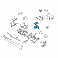 OEM 2013 Ford Fusion Cup Holder Diagram - ES7Z-5413562-AC