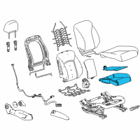 OEM 2019 Chevrolet Sonic Seat Cushion Pad Diagram - 95194591