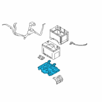 OEM Hyundai Sonata Tray Assembly-Battery Diagram - 37150-3V000