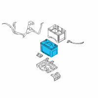 OEM 2012 Hyundai Santa Fe Battery Assembly Diagram - 37110-0W000