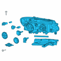 OEM 2014 Chevrolet SS Composite Headlamp Diagram - 92285811