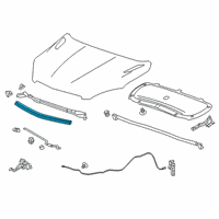 OEM 2018 Chevrolet Trax Front Weatherstrip Diagram - 42505067