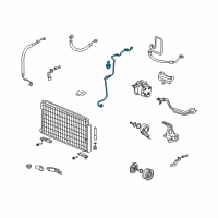 OEM Honda Pipe, Receiver Diagram - 80341-SNX-A01