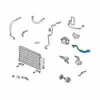 OEM 2006 Honda Civic Pipe Assembly, Air Conditioner Diagram - 80321-SNE-A01