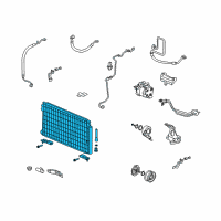 OEM 2010 Honda Civic Condenser Diagram - 80102-SVA-A13