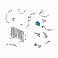 OEM Honda Civic Compressor Diagram - 38810-RRB-A02