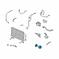 OEM Honda Clutch Set, Compressor Diagram - 38900-RNC-Z51
