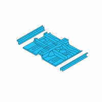 OEM Kia Rondo Panel Complete-Front Floor Diagram - 651001D200