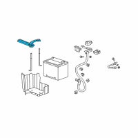 OEM Acura Plate Assembly, Battery St Diagram - 31512-STX-A00