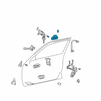 OEM 2000 Toyota Avalon Handle, Outside Diagram - 69220-AC030-A0