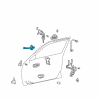 OEM Toyota Avalon Door Check Diagram - 68610-AC011