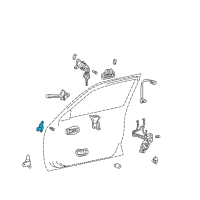 OEM Toyota Avalon Upper Hinge Diagram - 68710-AC010