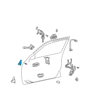 OEM 2002 Toyota Avalon Upper Hinge Diagram - 68710-AC010