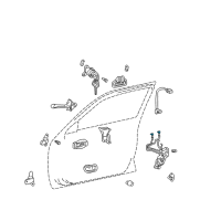 OEM Toyota Avalon Lock Rod Diagram - 69720-AC010