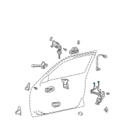 OEM 2003 Toyota Avalon Lock Rod Diagram - 69720-AC010