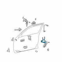 OEM 2002 Toyota Avalon Lock Cable Diagram - 69760-AC020