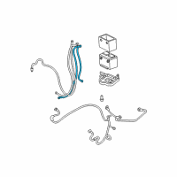 OEM 2003 Chevrolet S10 Cable Asm, Battery Negative(43"Long) Diagram - 15321257