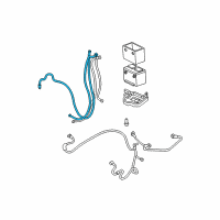 OEM 1999 Chevrolet S10 Cable Asm, Battery Positive(72"Long) Diagram - 15321256