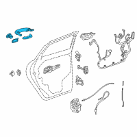 OEM 2020 Chevrolet Traverse Window Motor Diagram - 23100275