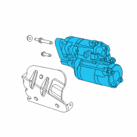 OEM 2009 Chrysler 300 Starter-Engine Diagram - 5030076AD